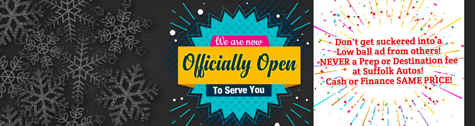  We are now officially Open